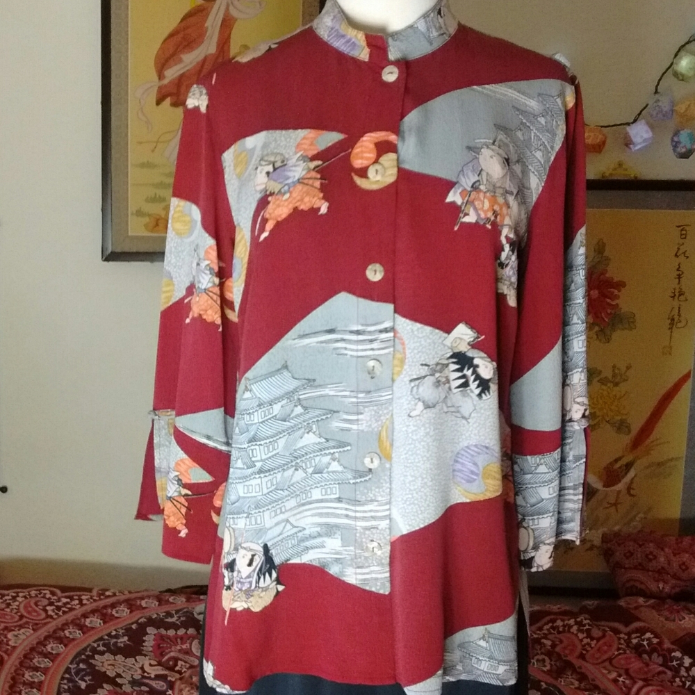 CITRON Silk Blouse